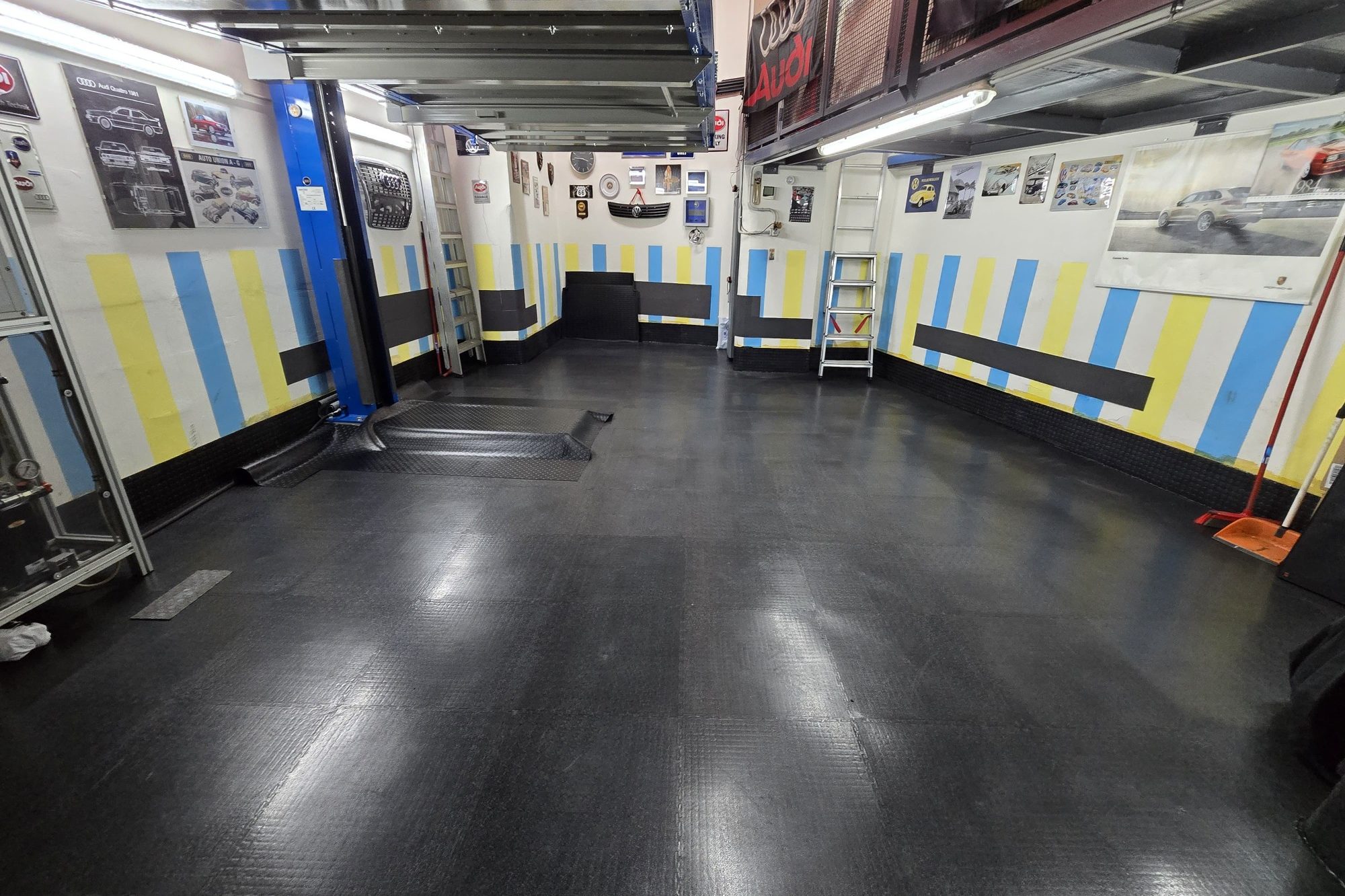 Pavimento industriale modulare per officine professionali Pavimento industriale ad incastro